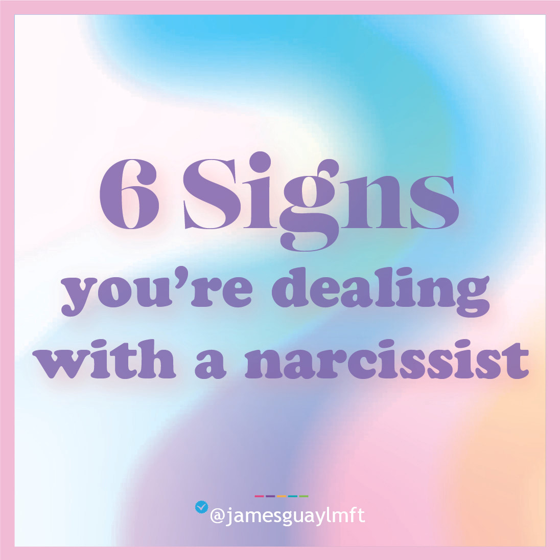 6 signs you're dealing with a narcissist