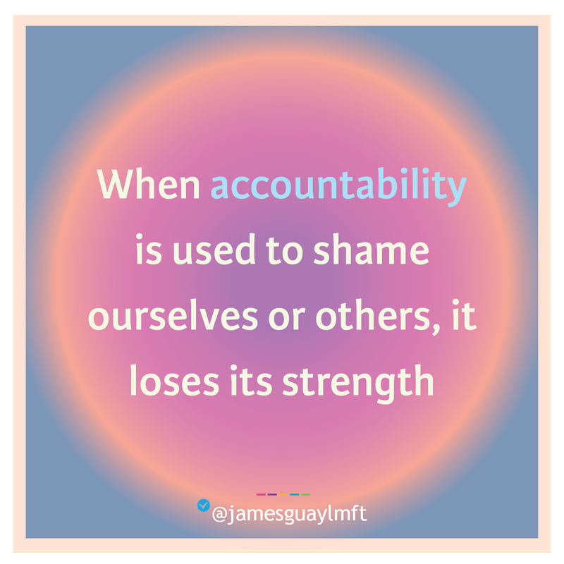 Accountability vs Shame