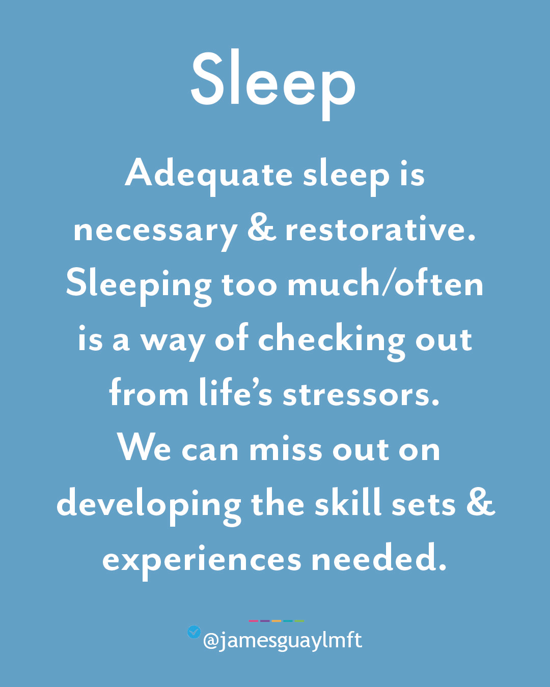 Coping Strategies:  Sleep