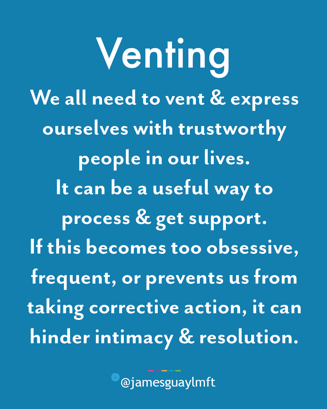 Coping Strategies:  Venting