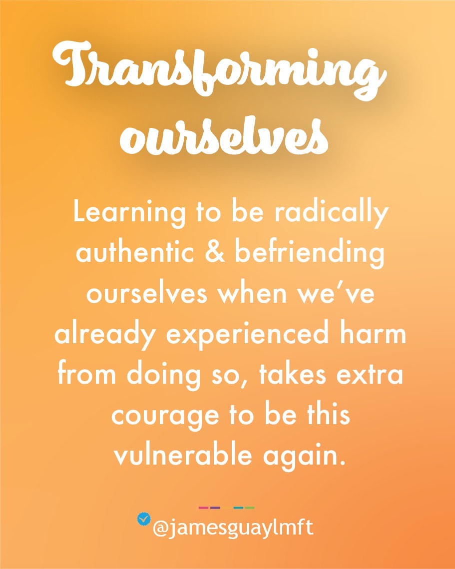 Transforming Ourselves as Difficult Stage of Healing