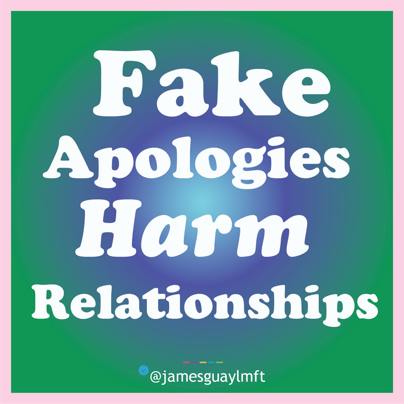Fake Apologies Harm Relationships