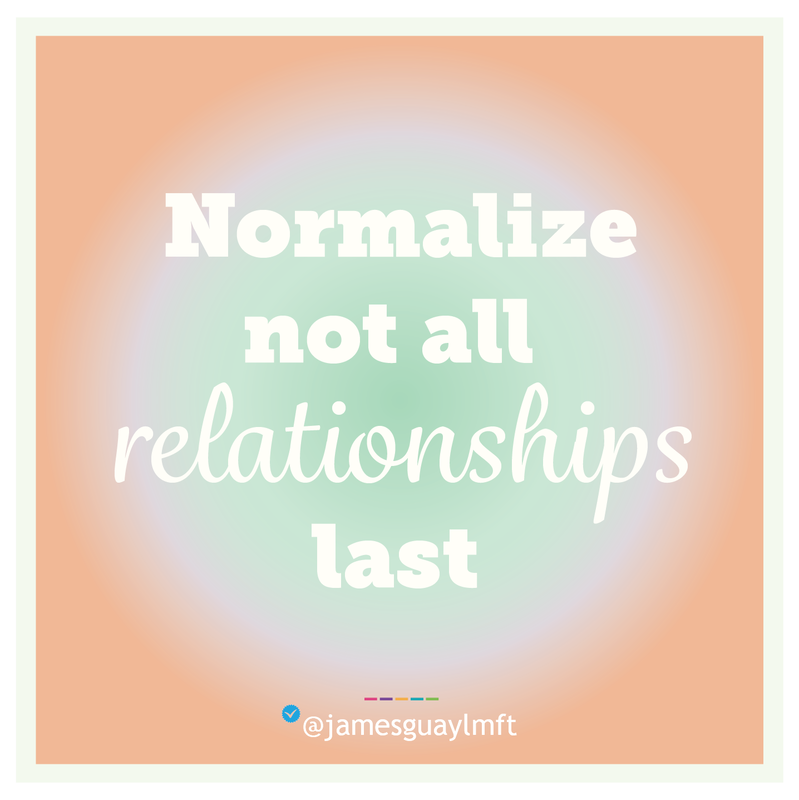 Not all relationships last
