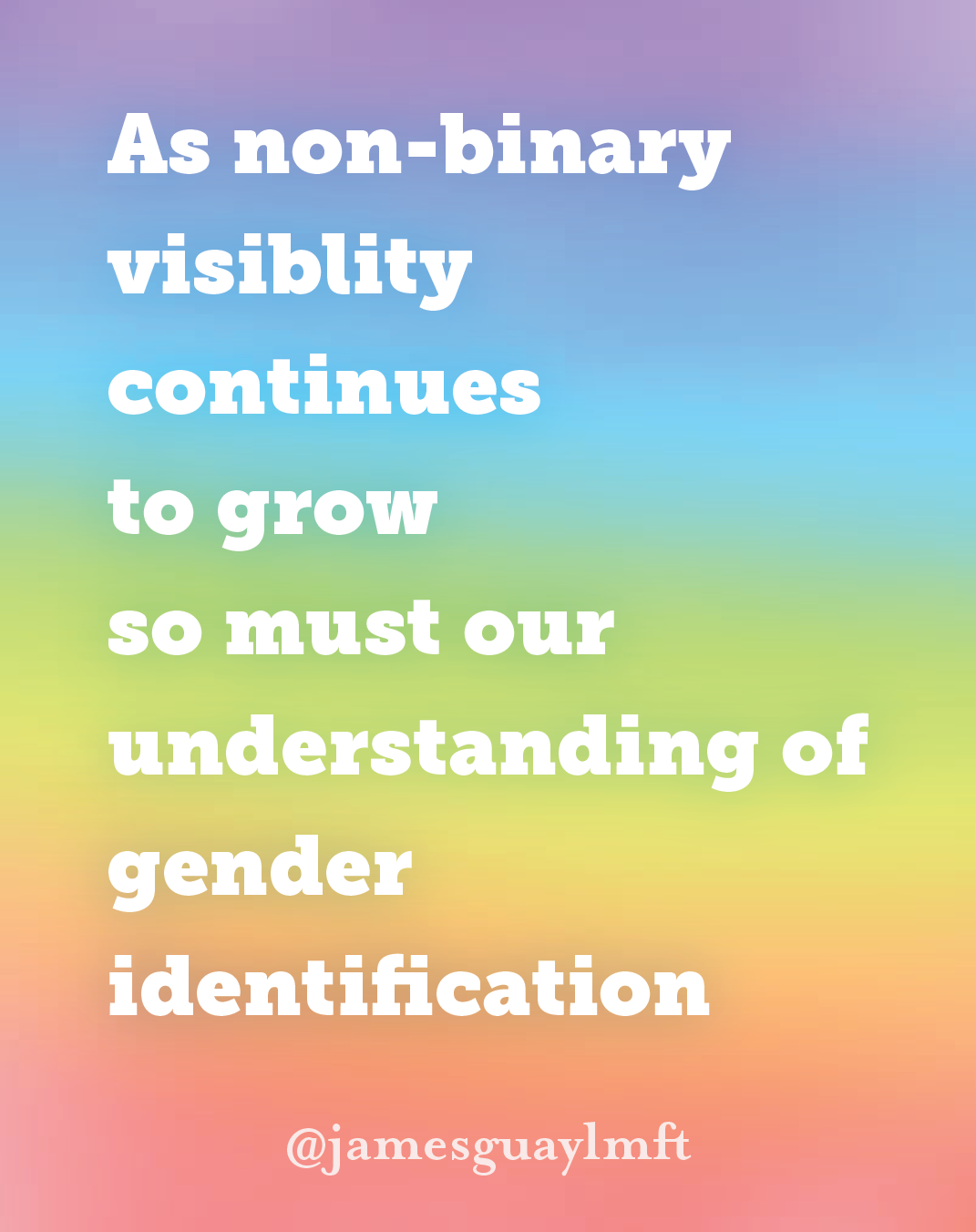 Non-binary visibility is growing