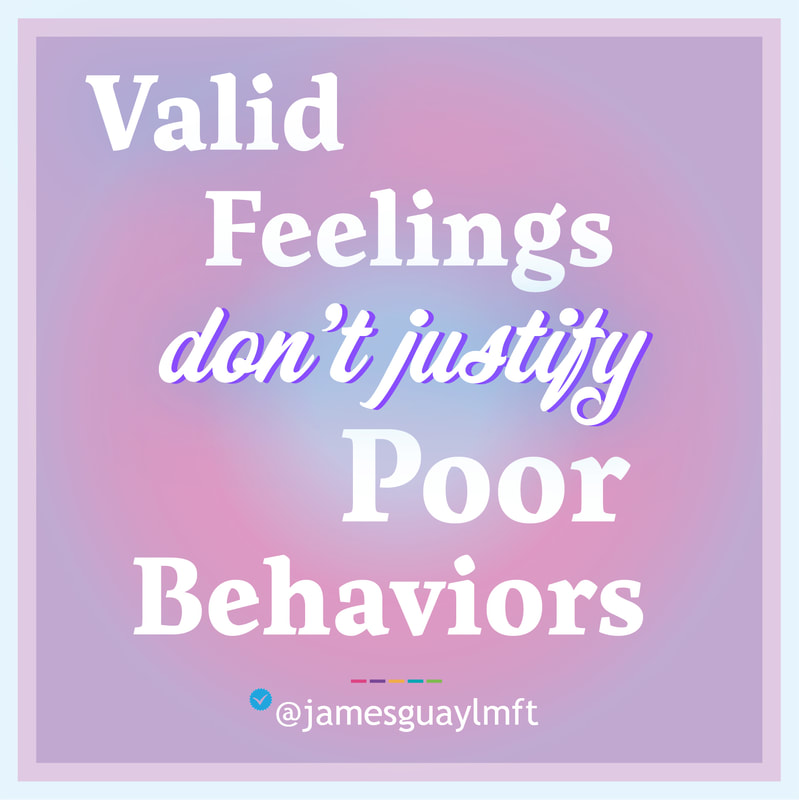 Valid Feelings don't Justify Poor Behaviors