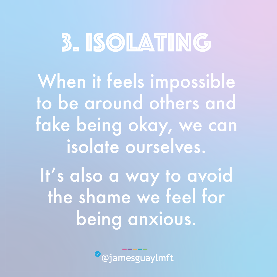 Isolating as Way To Hide Anxiety